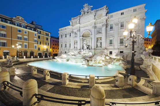 Trevi Brunnen Nacht